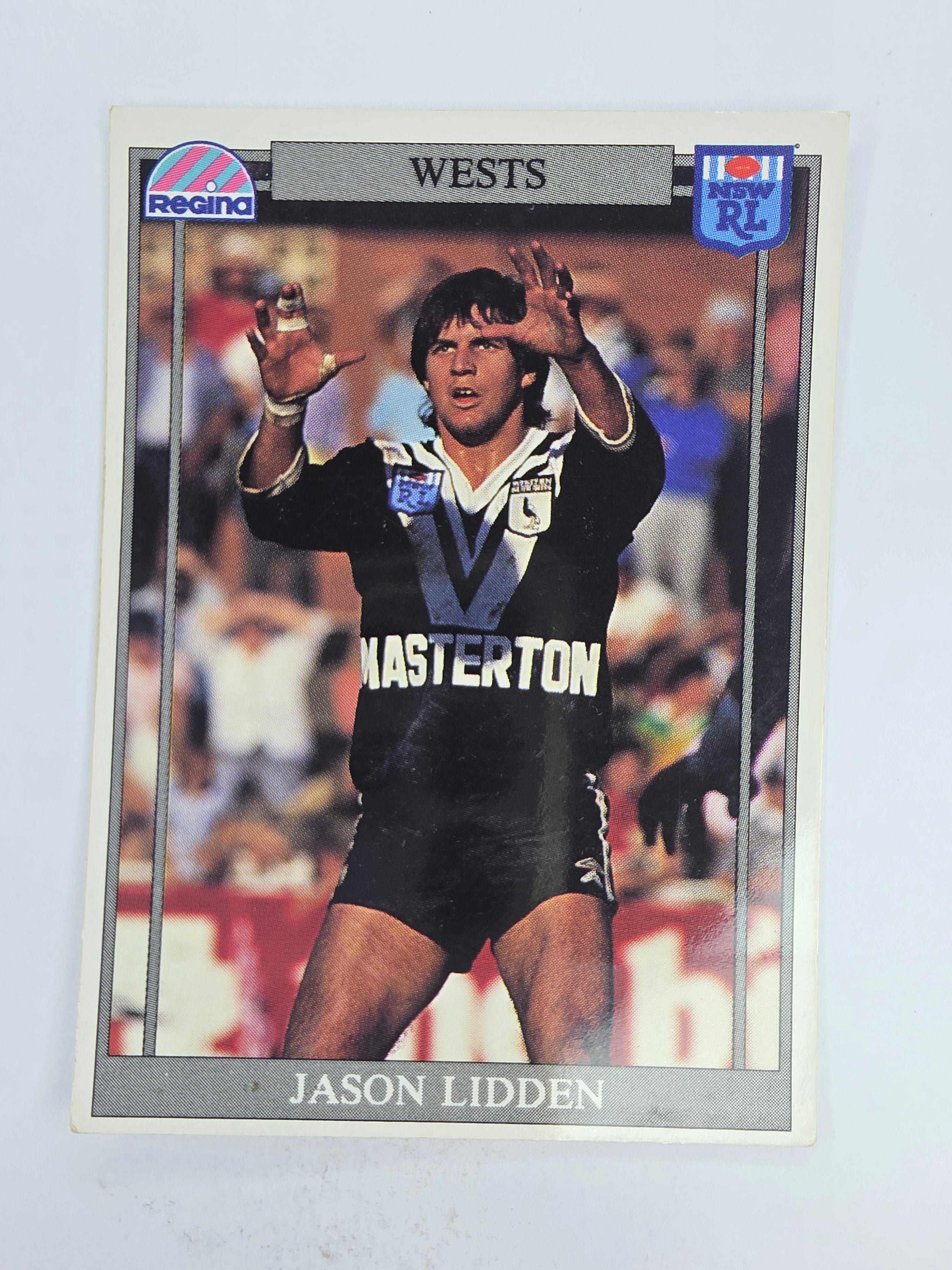 NRL 1993 Regina Base Card #103 Jason Lidden Western Suburbs Magpies