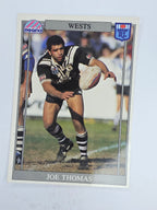 NRL 1993 Regina Base Card #104 Joe Thomas Western Suburbs Magpies