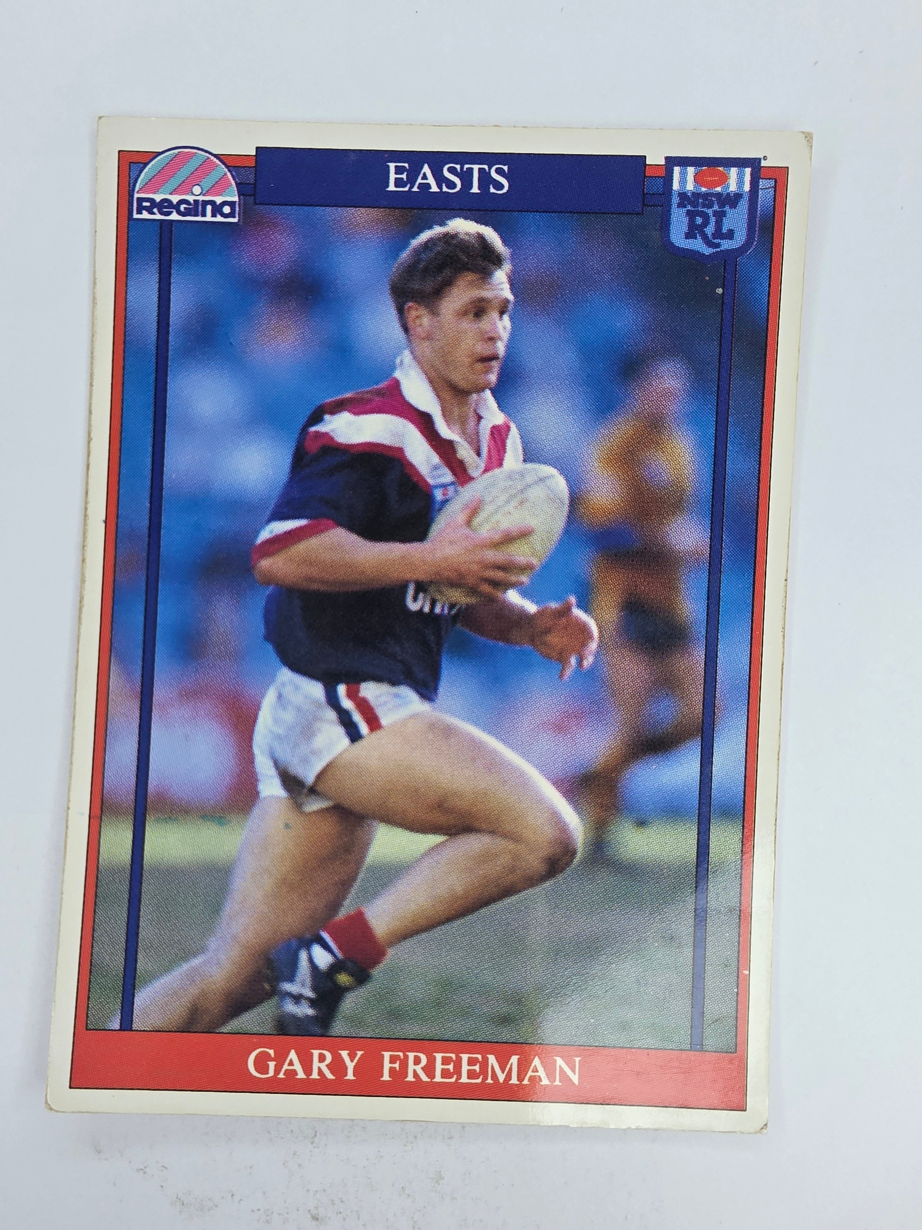 NRL 1993 Regina Base Card #109 Gary Freeman Eastern Suburbs Roosters