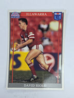 NRL 1993 Regina Base Card #123 David Riolo Illawarra Steelers