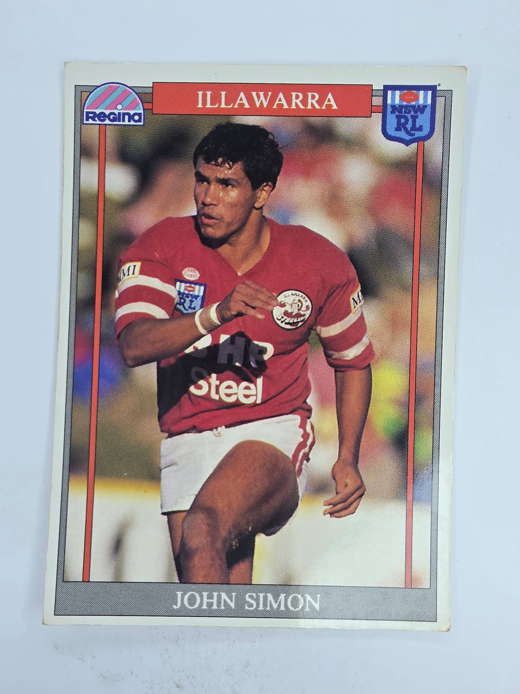 NRL 1993 Regina Base Card #126 John Simon Illawarra Steelers