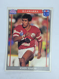 NRL 1993 Regina Base Card #126 John Simon Illawarra Steelers