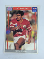 NRL 1993 Regina Base Card #126 John Simon Illawarra Steelers