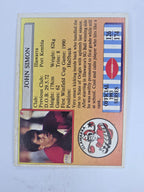 NRL 1993 Regina Base Card #126 John Simon Illawarra Steelers