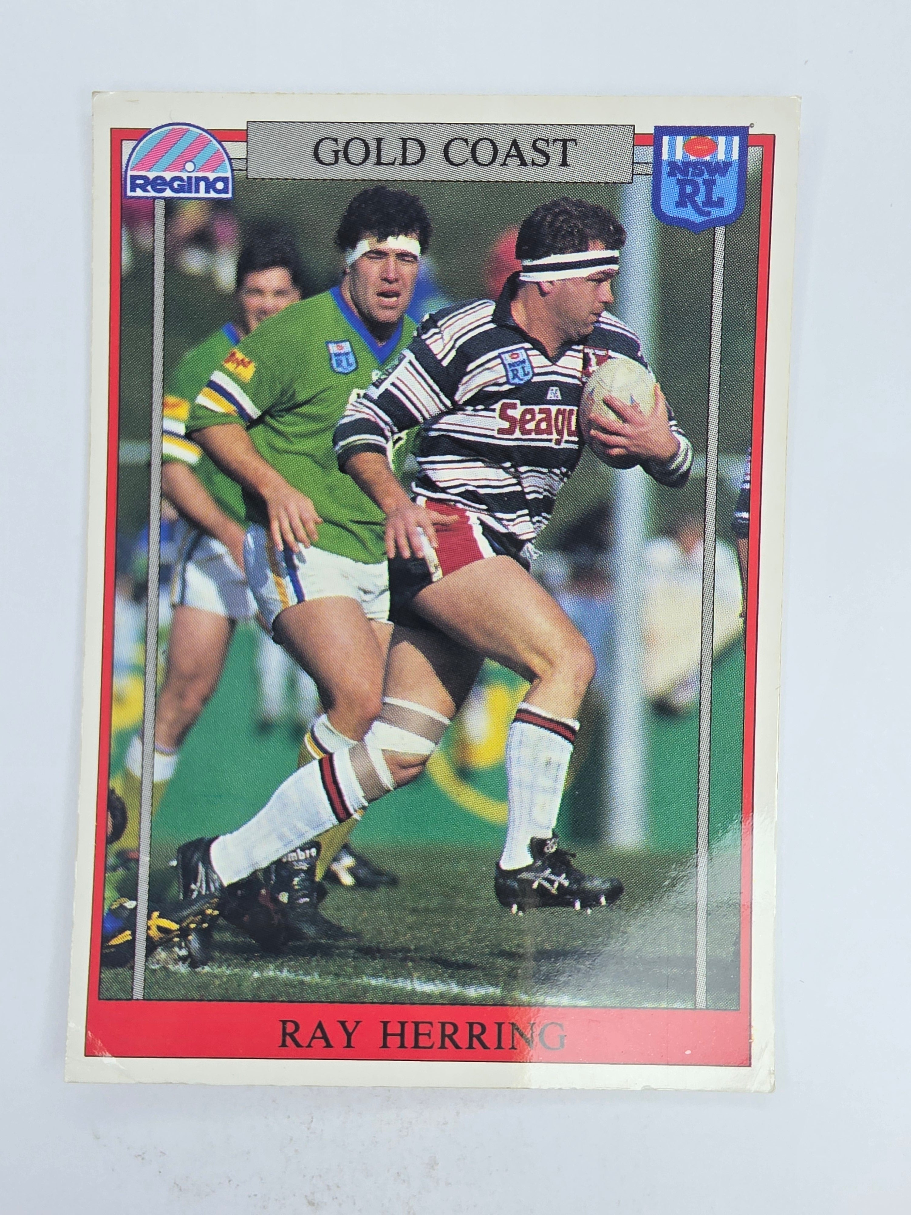 NRL 1993 Regina Base Card #131 Ray Herring Gold Coast Seagulls
