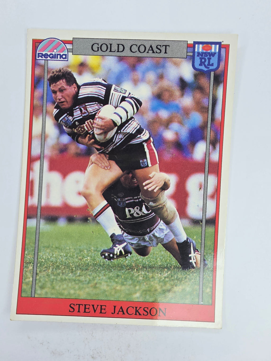 NRL 1993 Regina Base Card #132 Steve Jackson Gold Coast Seagulls