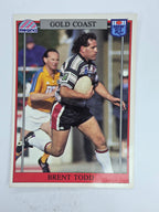 NRL 1993 Regina Base Card #136 Brent Todd Gold Coast Seagulls