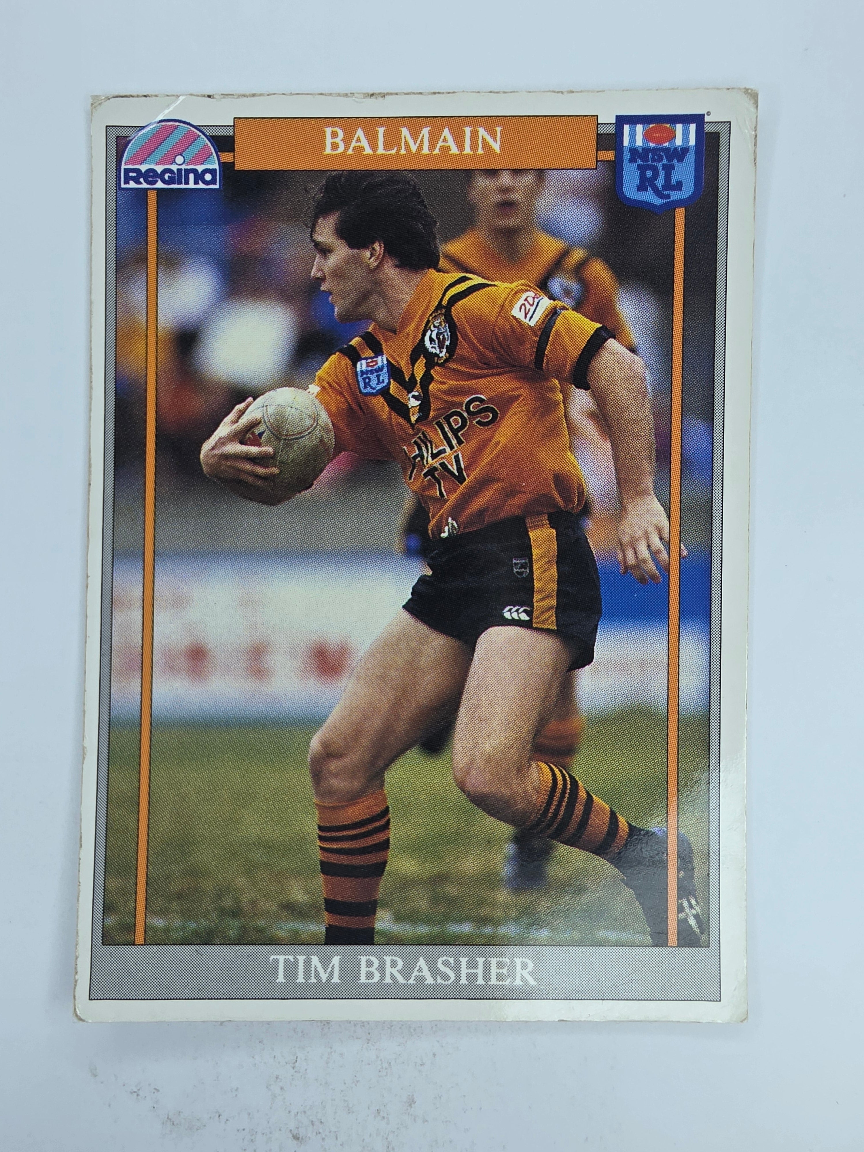 NRL 1993 Regina Base Card #152 Tim Brasher Balmain Tigers