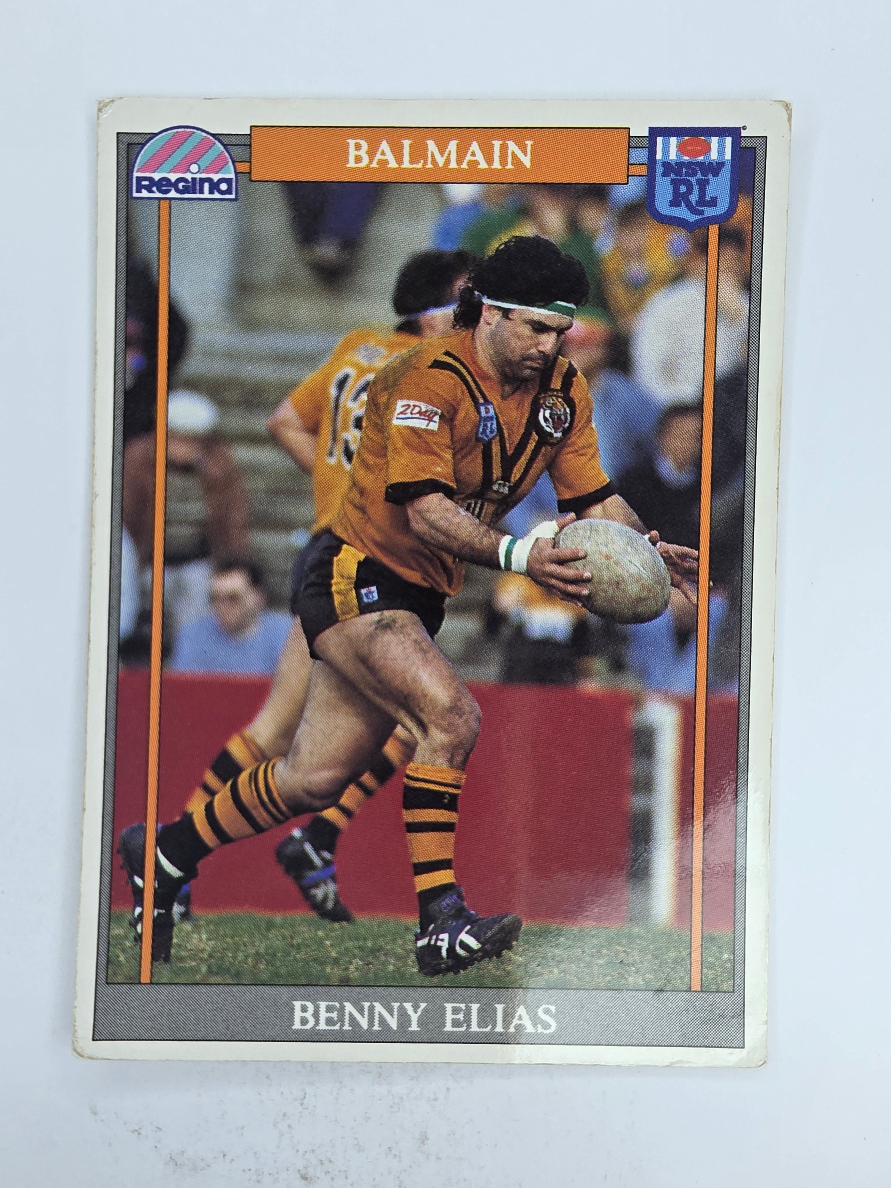 NRL 1993 Regina Base Card #155 Ben Elias Balmain Tigers