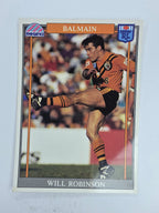 NRL 1993 Regina Base Card #157 Will Robinson Balmain Tigers