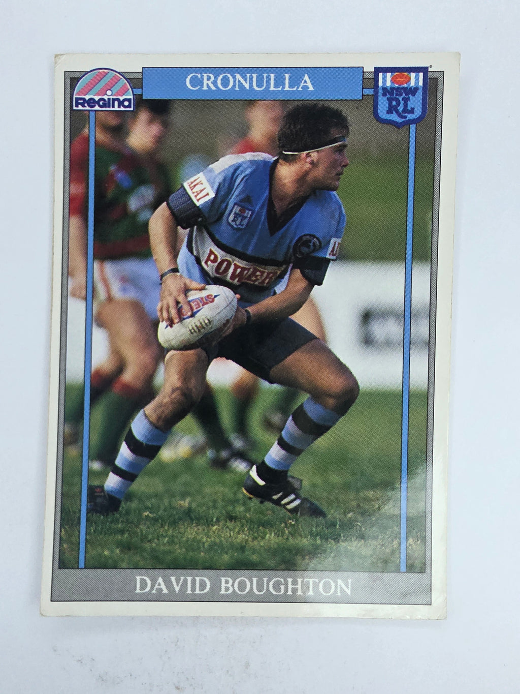 NRL 1993 Regina Base Card #162 David Boughton Cronulla Sutherland Sharks