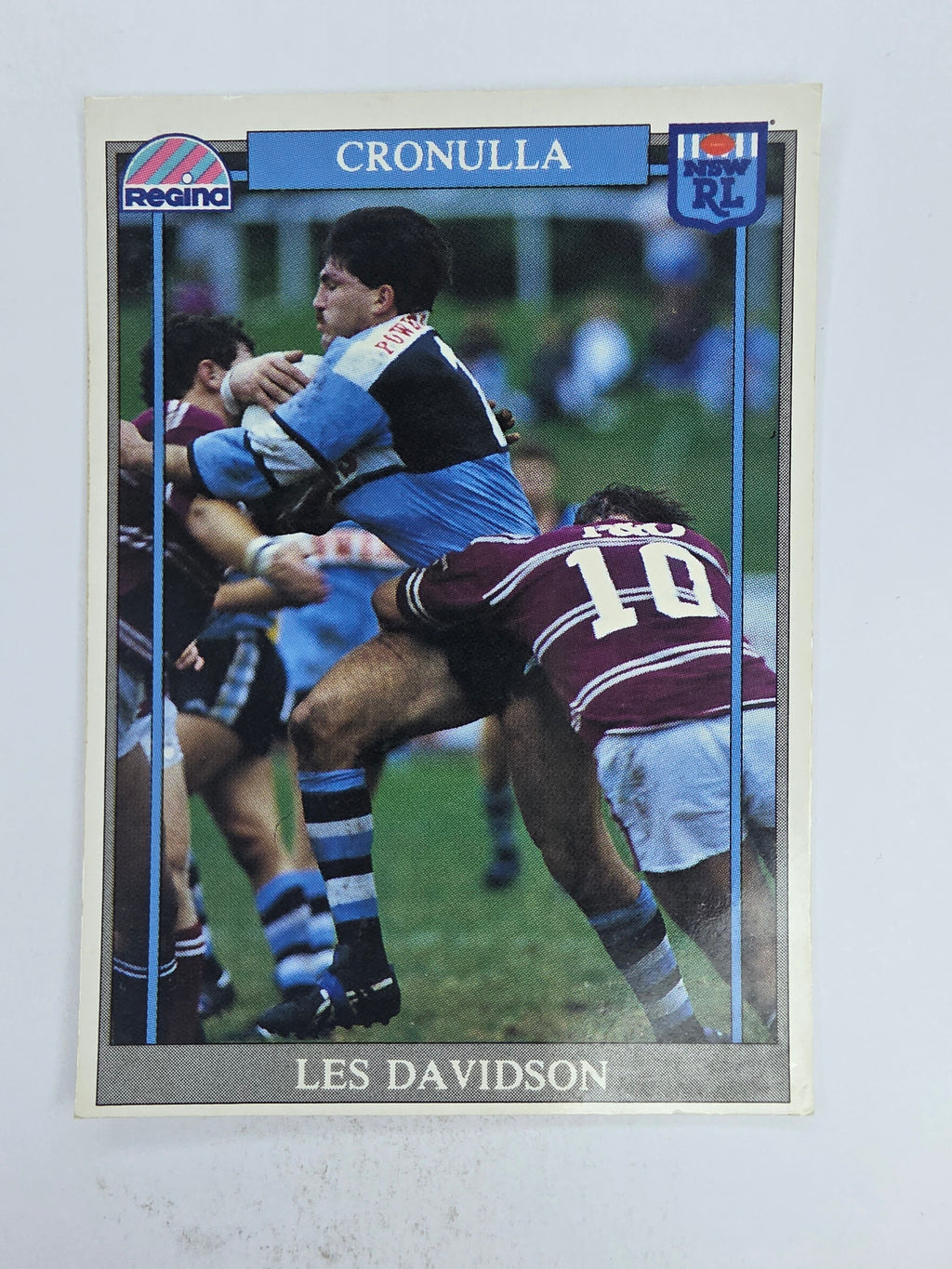 NRL 1993 Regina Base Card #164 Les Davidson Cronulla Sutherland Sharks