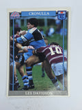 NRL 1993 Regina Base Card #164 Les Davidson Cronulla Sutherland Sharks