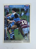 NRL 1993 Regina Base Card #164 Les Davidson Cronulla Sutherland Sharks