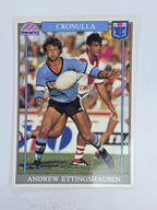 NRL 1993 Regina Base Card #166 Andrew Ettingshausen Cronulla Sutherland Sharks