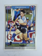 NRL 1993 Regina Base Card #168 Chris Quinn Cronulla Sutherland Sharks