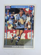 NRL 1993 Regina Base Card #169 Aaron Raper Cronulla Sutherland Sharks