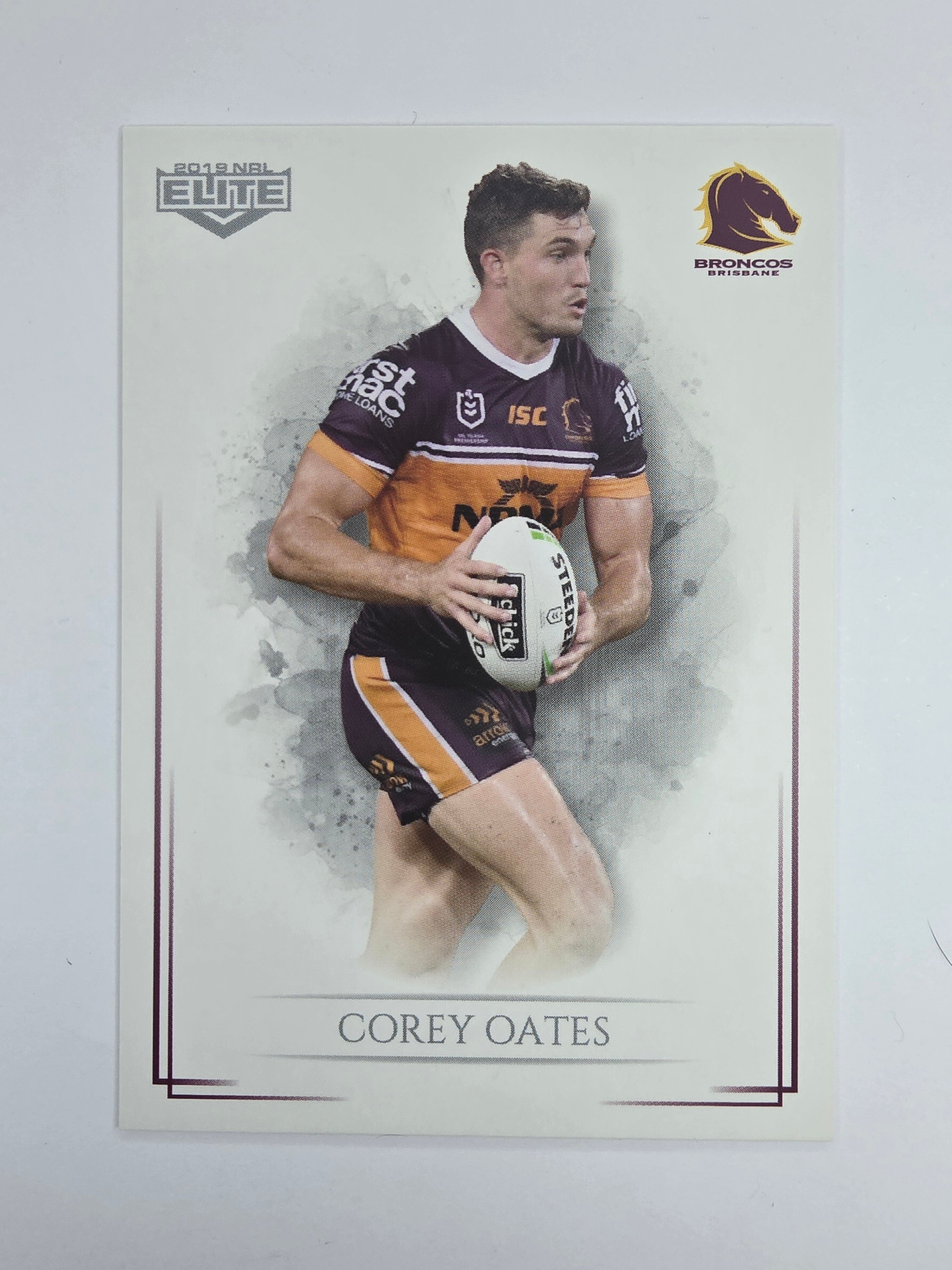 NRL 2019 Elite Base Card #7 Corey Oates Brisbane Broncos