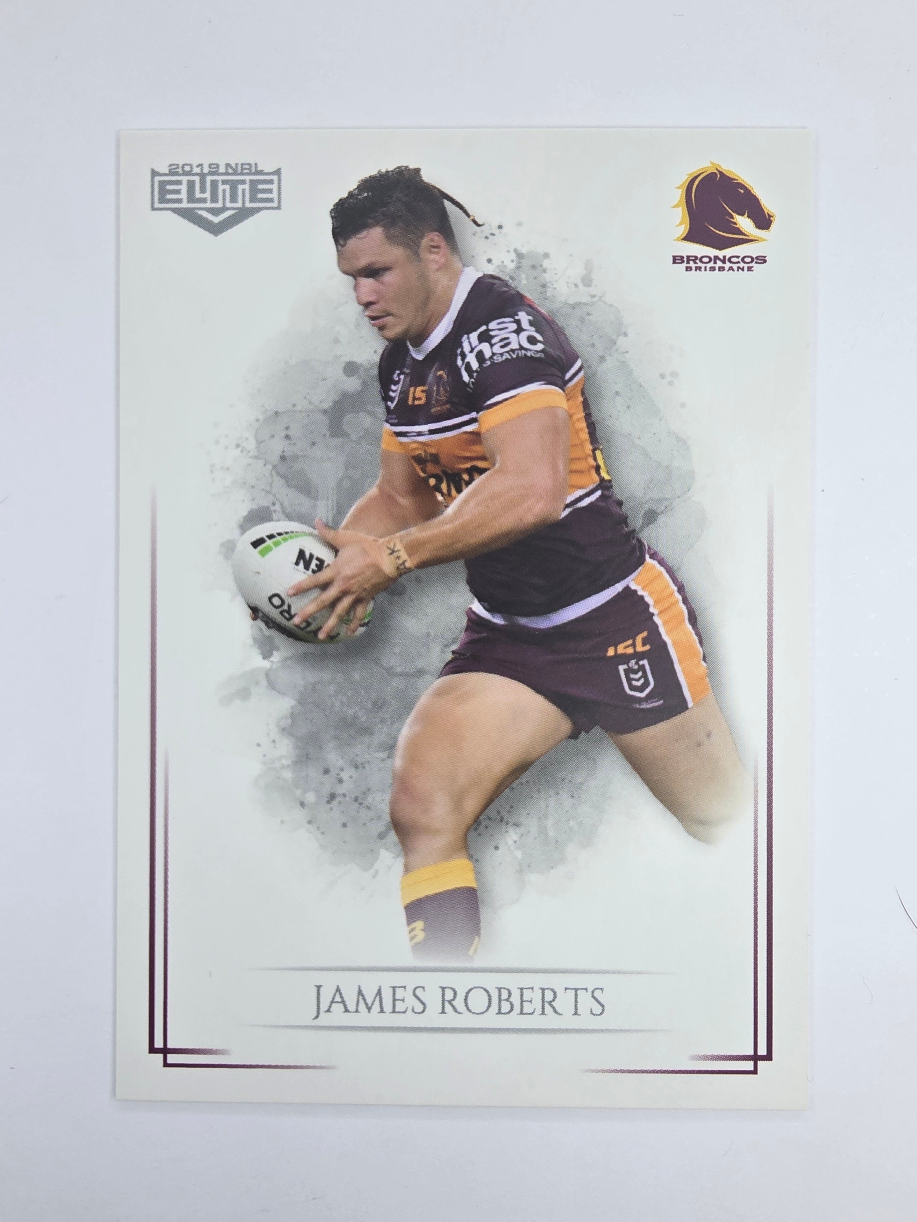 NRL 2019 Elite Base Card #9 James Roberts Brisbane Broncos