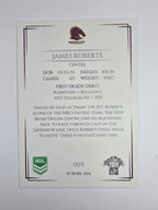 NRL 2019 Elite Base Card #9 James Roberts Brisbane Broncos
