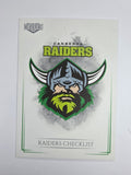 NRL 2019 Elite Base Card #10 Checklist Canberra Raiders