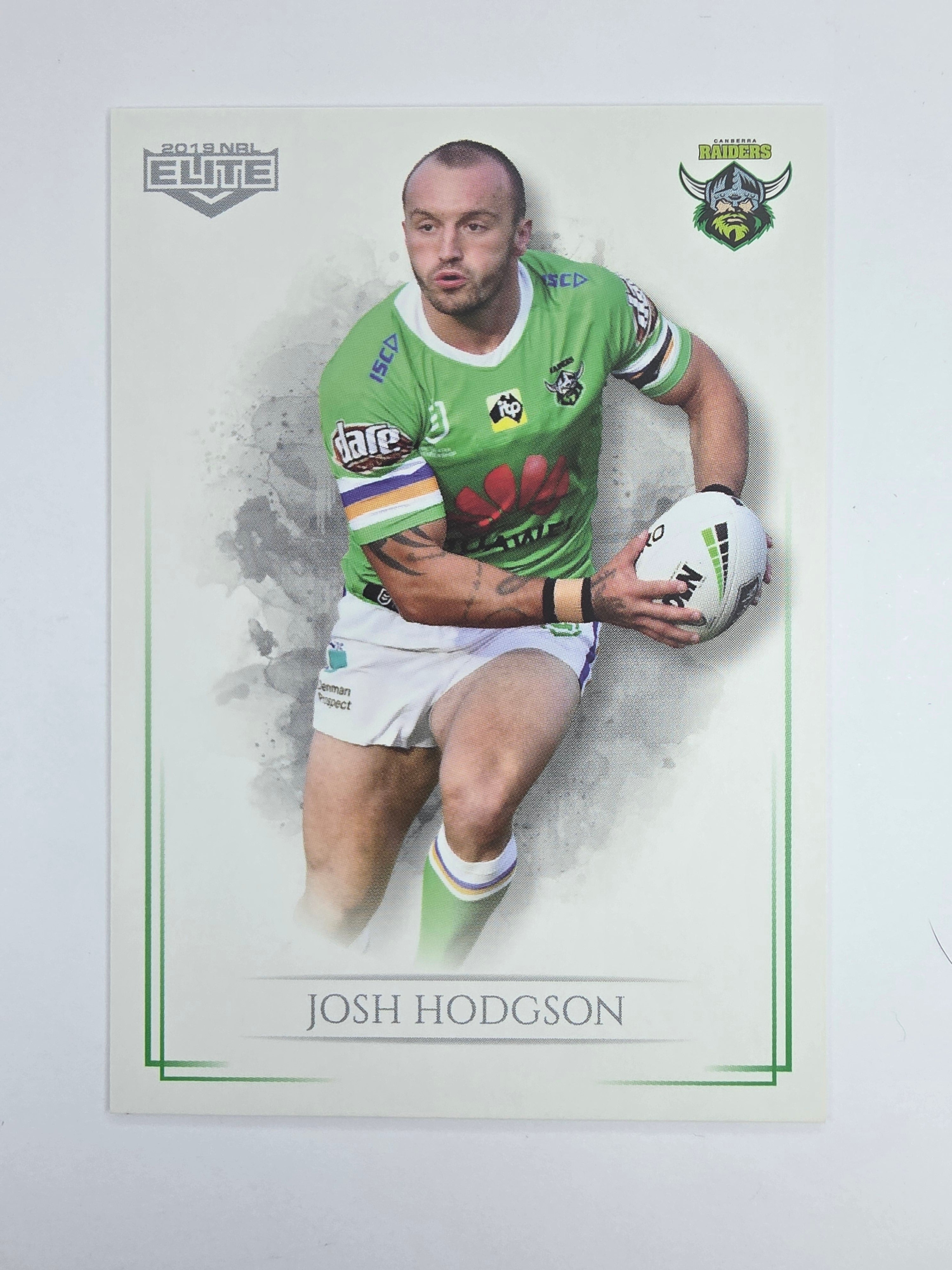 NRL 2019 Elite Base Card #13 Josh Hodgson Canberra Raiders