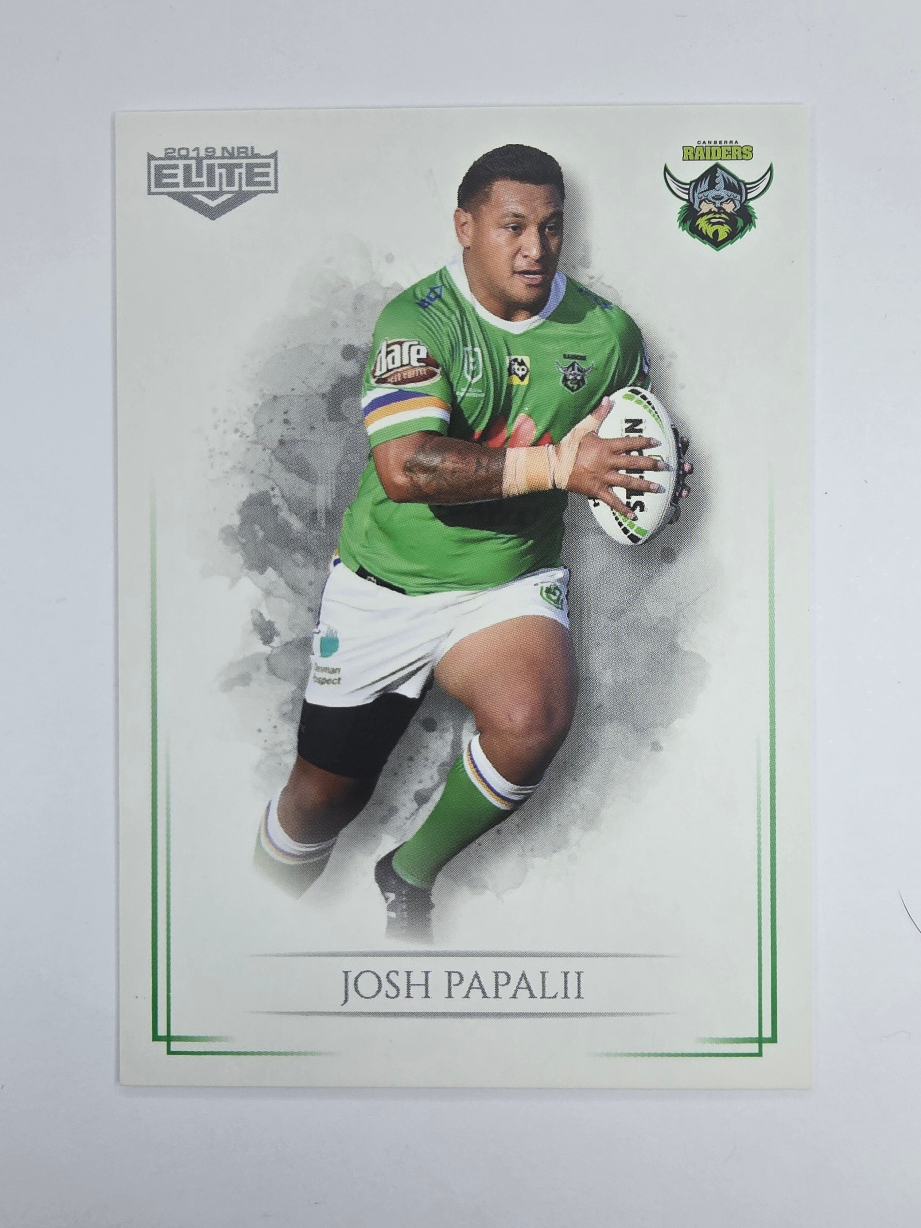 NRL 2019 Elite Base Card #15 Josh Papalii Canberra Raiders