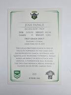 NRL 2019 Elite Base Card #15 Josh Papalii Canberra Raiders