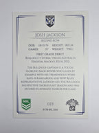 NRL 2019 Elite Base Card #23 Josh Jackson Canterbury Bankstown Bulldogs