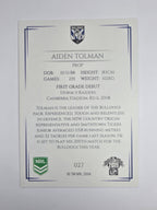 NRL 2019 Elite Base Card #27 Aiden Tolman Canterbury Bankstown Bulldogs