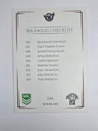 NRL 2019 Elite Base Card #46 Checklist Manly Warringah Sea Eagles
