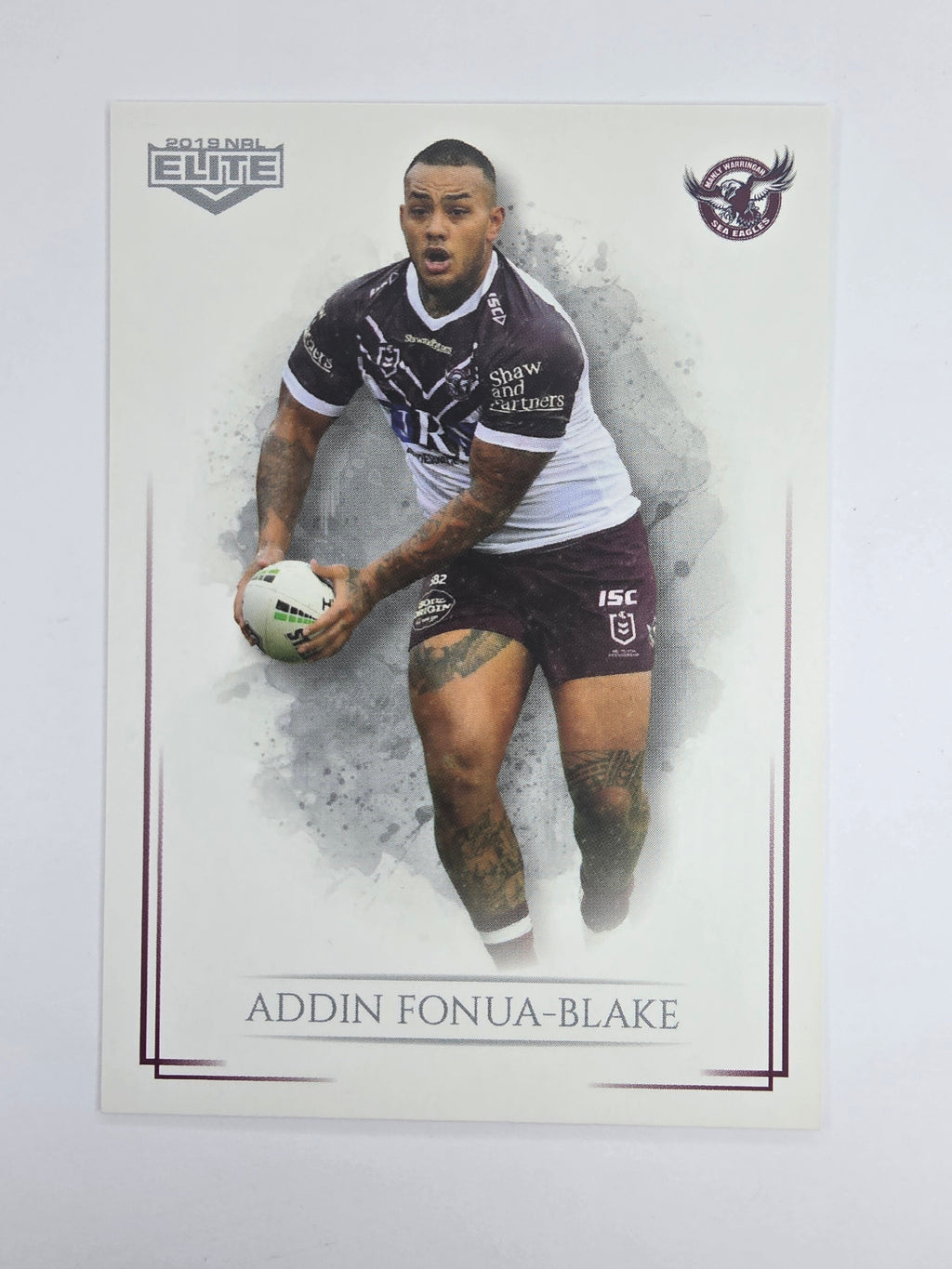 NRL 2019 Elite Base Card #48 Addin Fonua-Blake Manly Warringah Sea Eagles