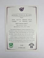 NRL 2019 Elite Base Card #48 Addin Fonua-Blake Manly Warringah Sea Eagles