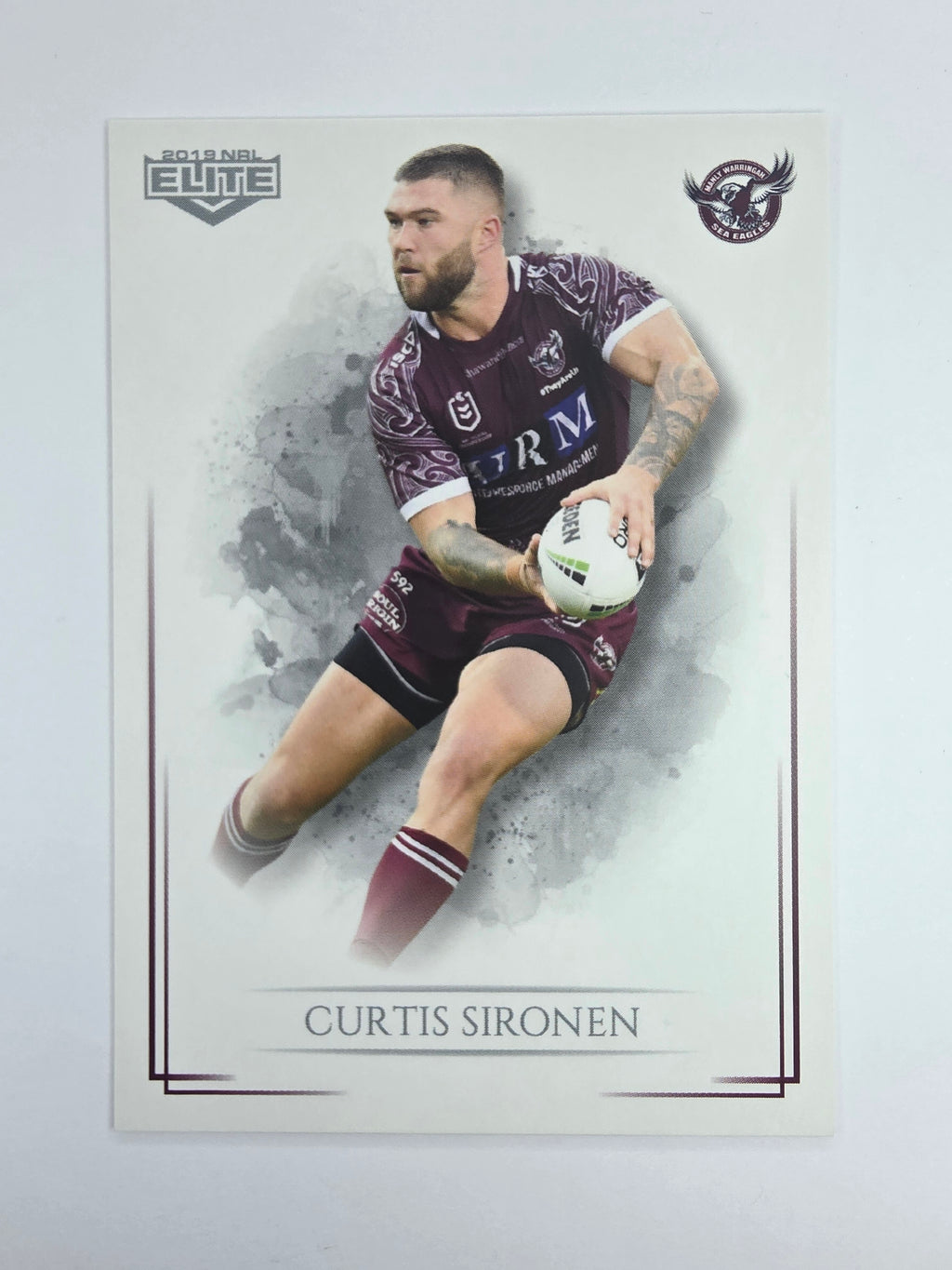 NRL 2019 Elite Base Card #50 Curtis Sironen Manly Warringah Sea Eagles