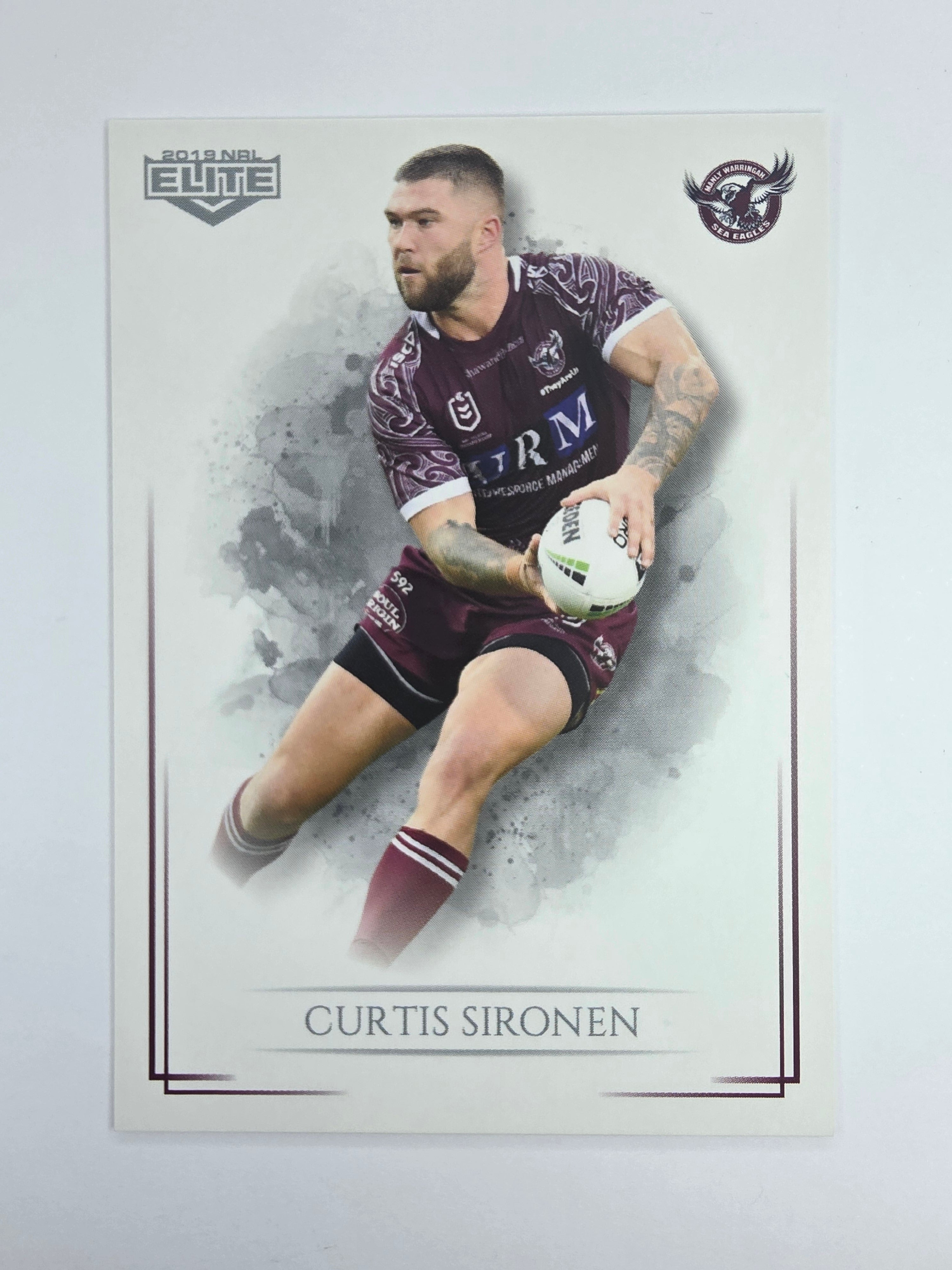 NRL 2019 Elite Base Card #50 Curtis Sironen Manly Warringah Sea Eagles