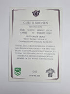 NRL 2019 Elite Base Card #50 Curtis Sironen Manly Warringah Sea Eagles