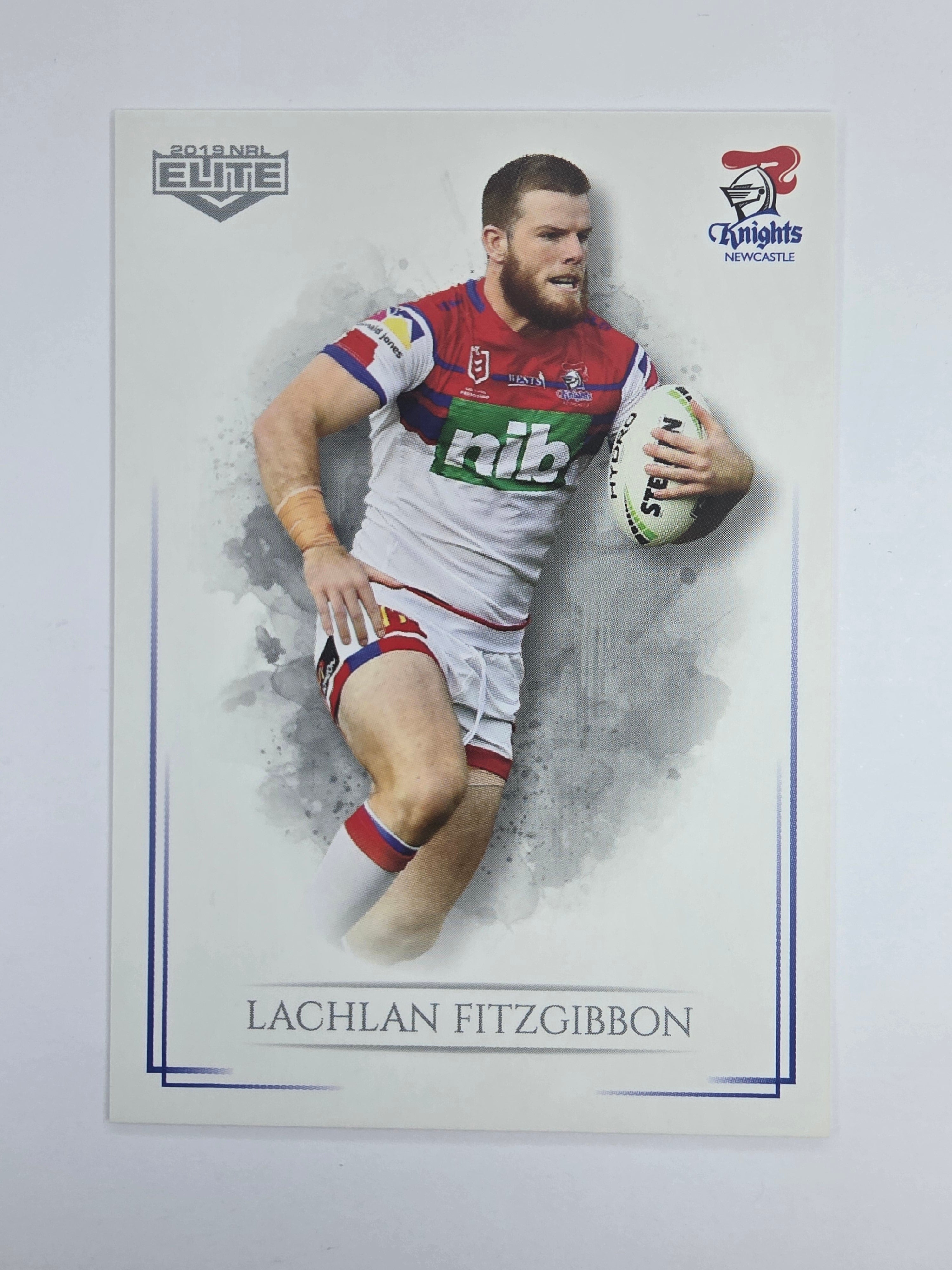 NRL 2019 Elite Base Card #65 Lachlan Fitzgibbon Newcastle Knights