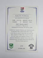 NRL 2019 Elite Base Card #70 Kalyn Ponga Newcastle Knights