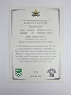NRL 2019 Elite Base Card #74 Gavin Cooper North Queensland Cowboys
