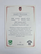 NRL 2019 Elite Base Card #111 James Graham St George Illawarra Dragons