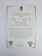 NRL 2019 Elite Base Card #113 Cameron McInnes St George Illawarra Dragons