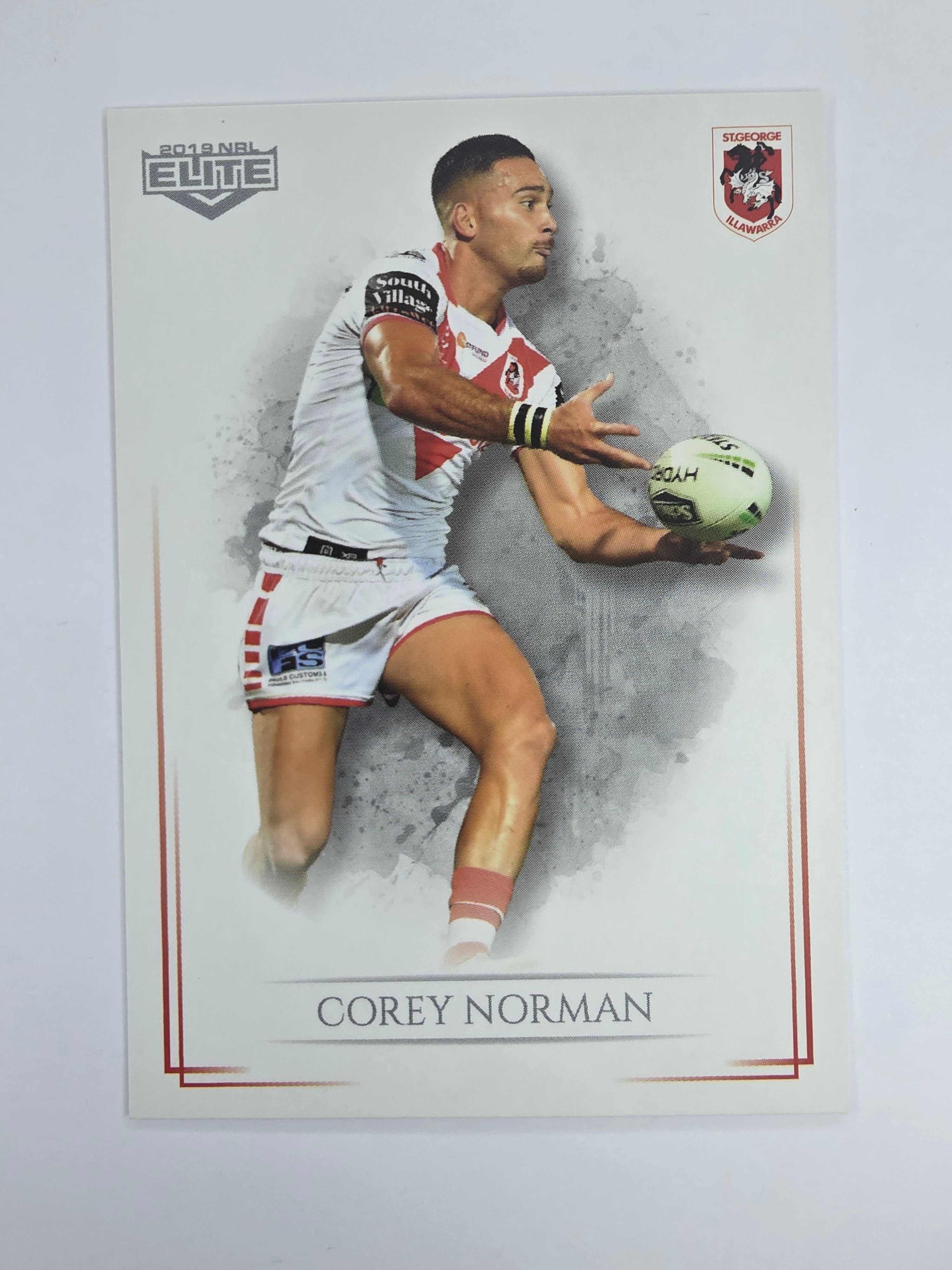 NRL 2019 Elite Base Card #114 Corey Norman St George Illawarra Dragons