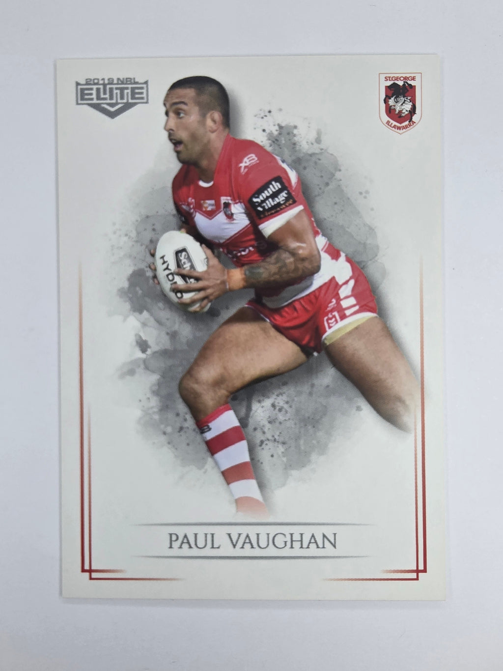 NRL 2019 Elite Base Card #116 Paul Vaughan St George Illawarra Dragons