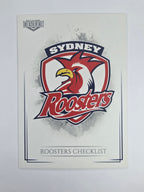 NRL 2019 Elite Base Card #118 Checklist Sydney Roosters