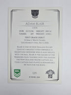 NRL 2019 Elite Base Card #129 Adam Blair New Zealand Warriors