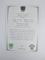 NRL 2019 Elite Base Card #132 Issac Luke New Zealand Warriors