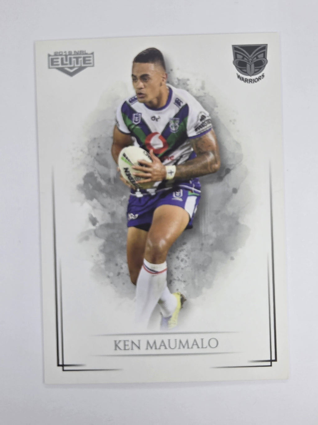 NRL 2019 Elite Base Card #133 Ken Maumalo New Zealand Warriors