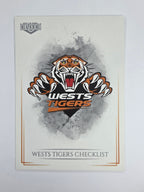 NRL 2019 Elite Base Card #136 Checklist Wests Tigers