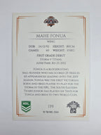 NRL 2019 Elite Base Card #139 Mahe Fonua Wests Tigers