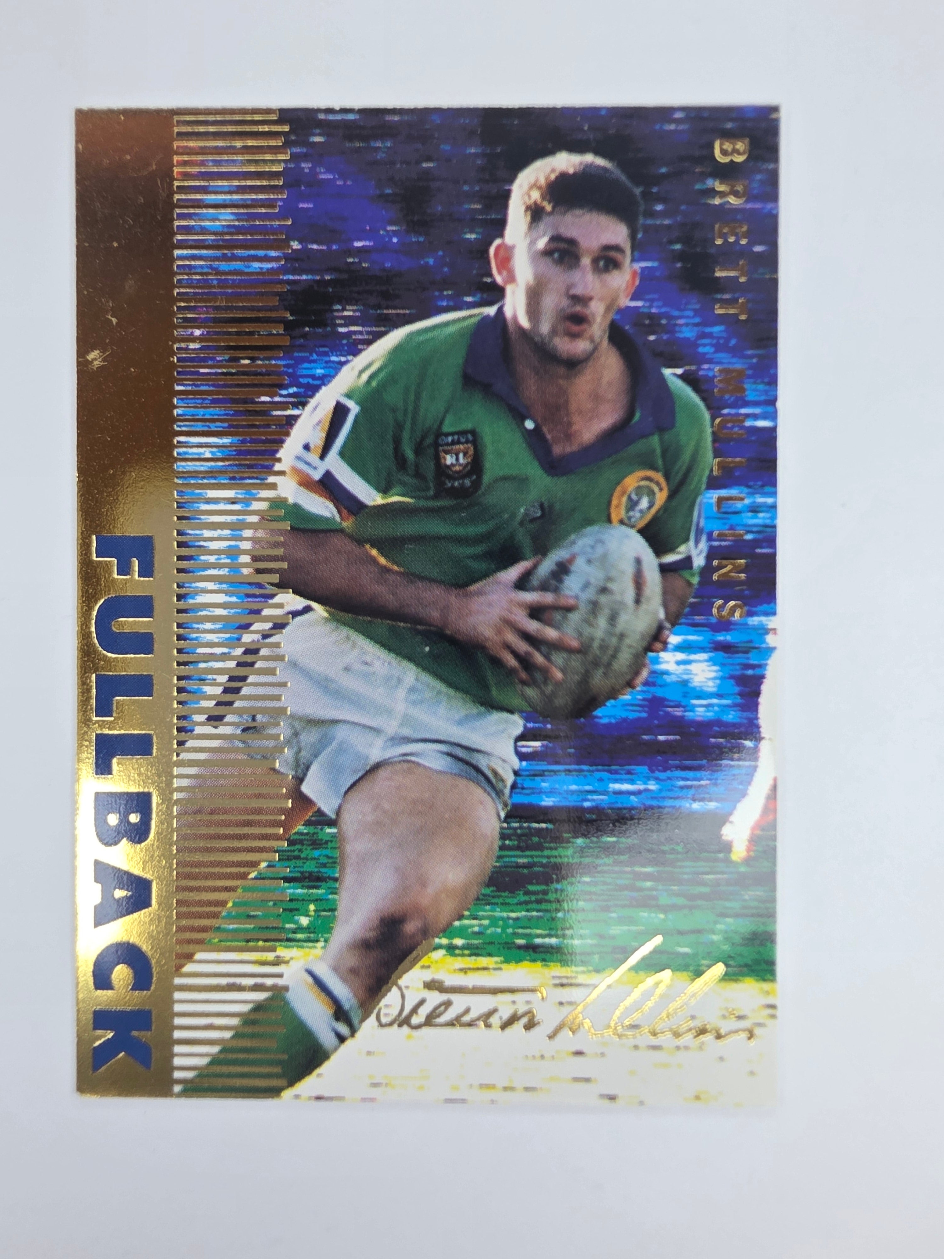 1996 Dynamic Signature Gold #2 Brett Mullins Canberra Raiders
